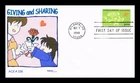 US COVER TNT CACHETS FIRST DAY OF ISSUE GIVING & SHARING AMERICAN TRADITION