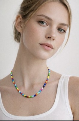 ROXANNE ASSOULIN Set Of Starburst U-Tube Necklace Rainbow