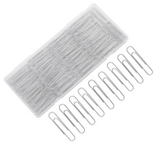 PLUMEQUICK 280 Pcs Large Paper Clips, 2 Inch Jumbo Paperclip, 2 Inch, Silver