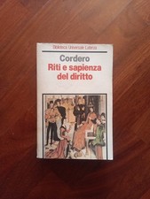 Franco Cordero RITI E SAPIENZA DEL DIRITTO Laterza 1985