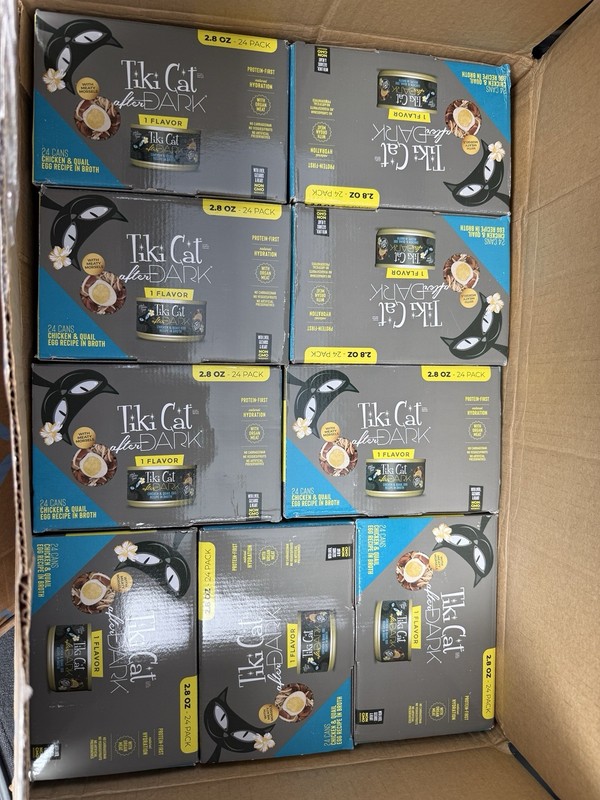 Tiki Cat After Dark Chicken Quail Egg Broth Cat Food 2.8oz Pack of 24 X 9 CASE!!