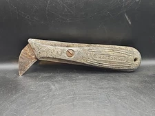 Vintage Craftsman Utility  Rug Hook Knife Box Razor Fixed Blade