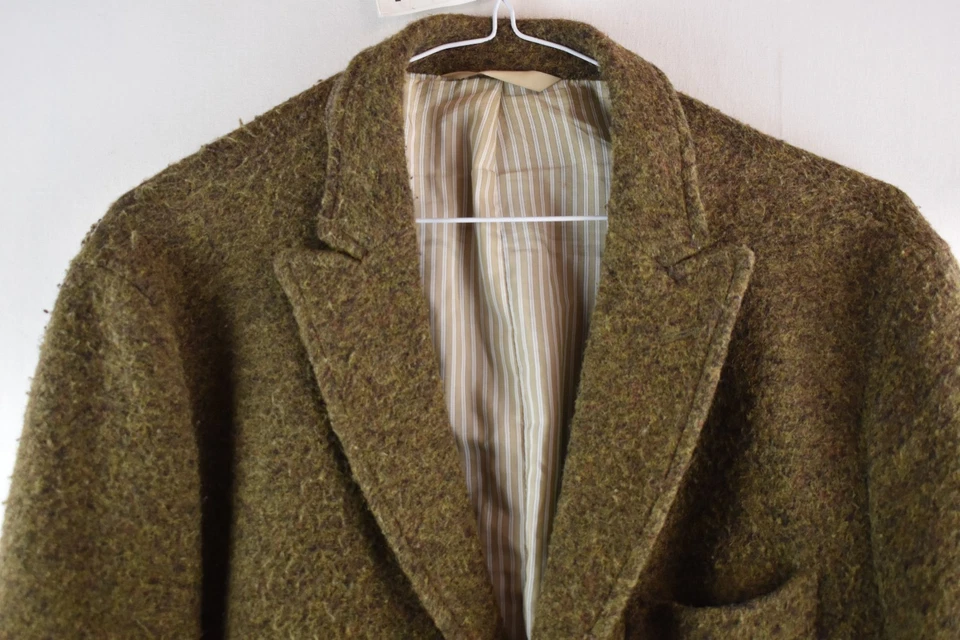 BANANA REPUBLIC Khaki Blazer Jacket size 40R Mens Wool Casual Outdoors Outerwear - Image 2 of 4