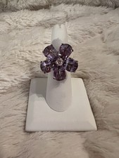 Purple Flower Fashion Ring