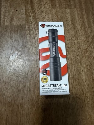 Streamlight 66210 MegaStream USB Flashlight 1800 Lumens Black