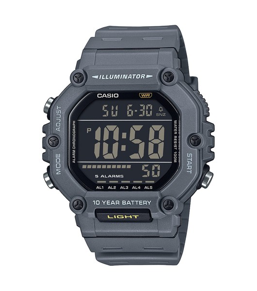 Casio Armbanduhr AE-1600H-8BVEF Digital Casio Collection Grau Stoppuhr-image