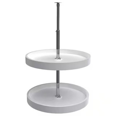 Rev-A-Shelf Lazy Susan 20in 2 Shelf Storage Organizer - White (3072-20-11-52)