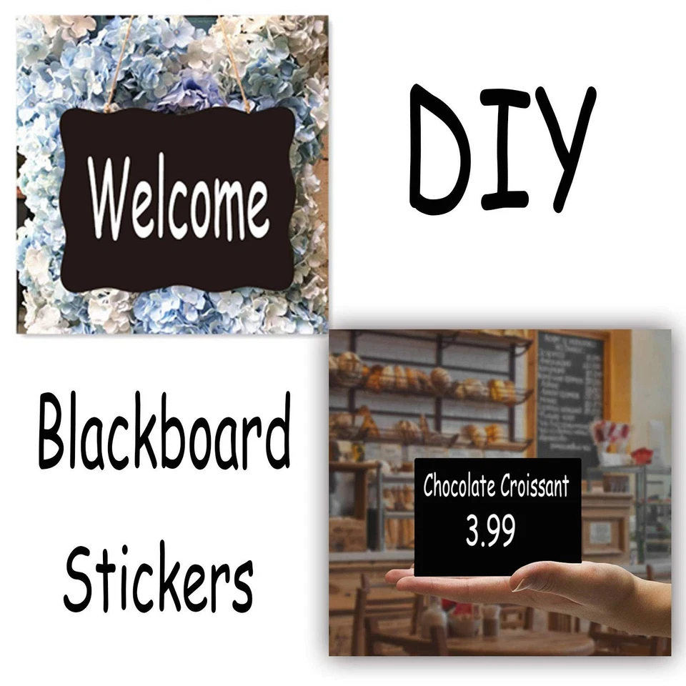 Chalkboard Labels Extra Large Waterproof Adhesive Rectangles Chalkboard Stick... - Image 4 of 4