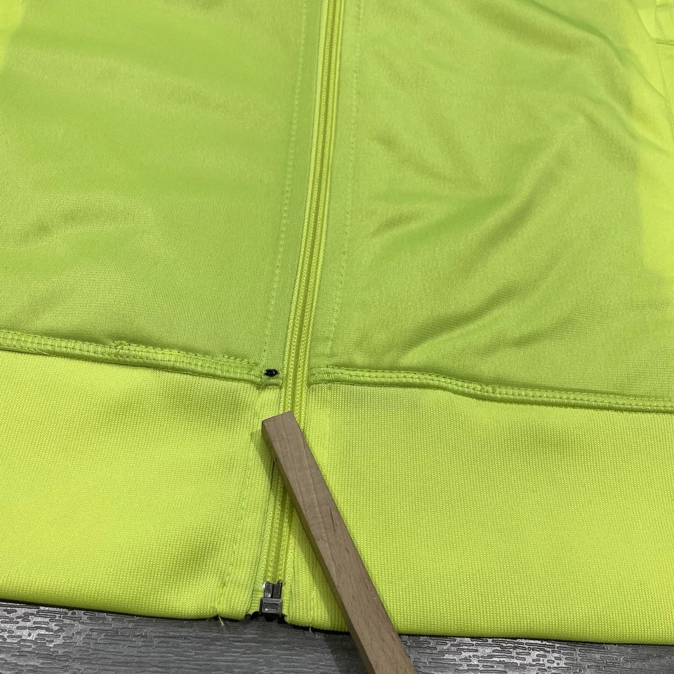 Manchester United Full Zip Track Jacket Men S Optic Yellow Black Soccer Football - Image 4 of 4