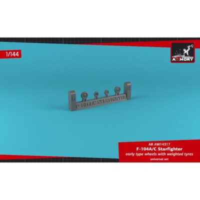 Armory Models AR AW14317 Scale 1:144 F-104A/C Starfighter wheels w/optional nose