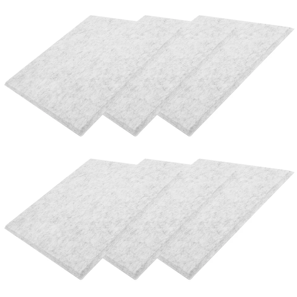 Silenciador ignífugo insonorizado de fibra de poliéster acústico placa absorbente de sonido de 6 piezas Foto 4 de 4