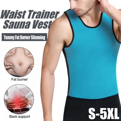 Fitting Weight Loss Slimming Vest Workout Shirts Waist Trainer Gym Sauna Vest