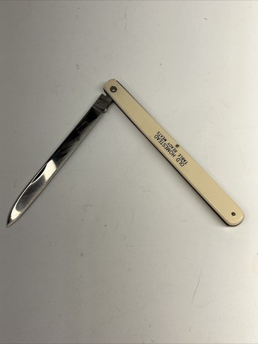 ULSTER Pocket Knife 5-3/4” Stainless Steel Made In USA Cream White - Picture 3 of 12