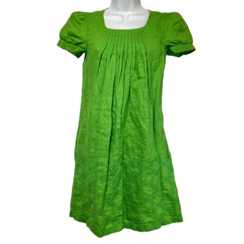 juicy couture vintage y2k green linen dress juniors Size 12