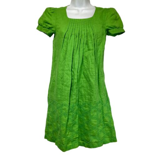 juicy couture vintage y2k green linen dress  juniors Size 12 - Picture 1 of 11