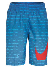Nike Boys' Shark Stripe Breaker 8 Volley Swim Shorts