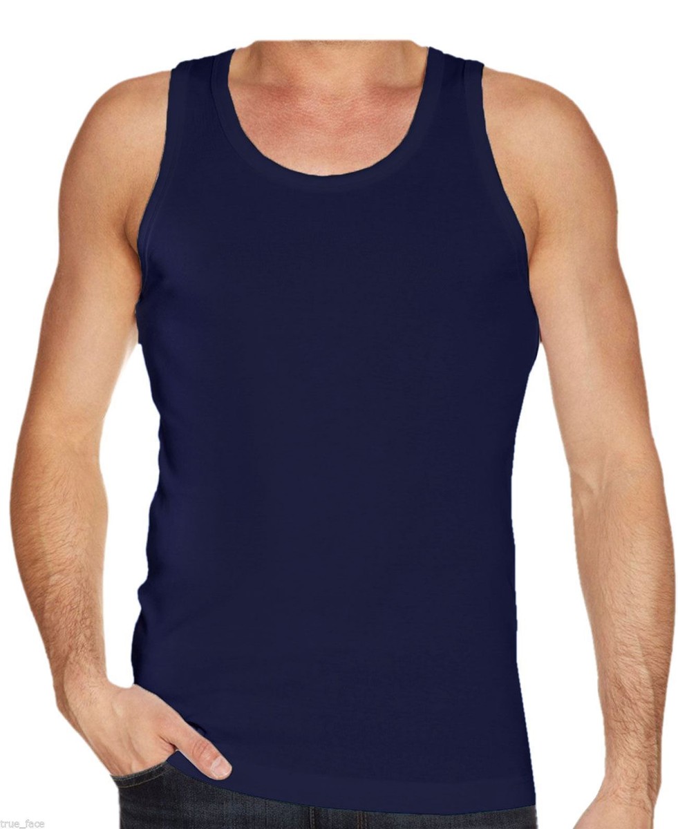 Men’s 3 Pack 100% Cotton Ribbed & Sleeveless Tank Top Undershirt – Assorted Colors (Gray, Large - Foto 9