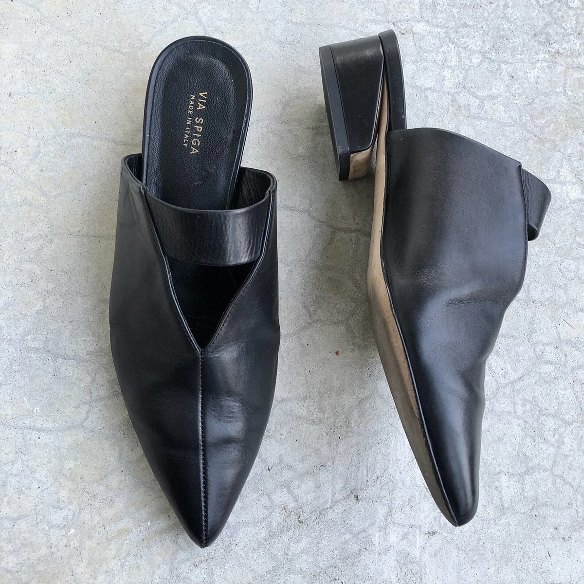 Via spiga porter block heel mule sale