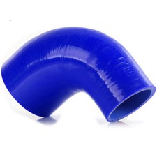 90 Degree Fit For 25mm - 35mm Tube Turbo Silicone Elbow Coupler Piping Hose Blue