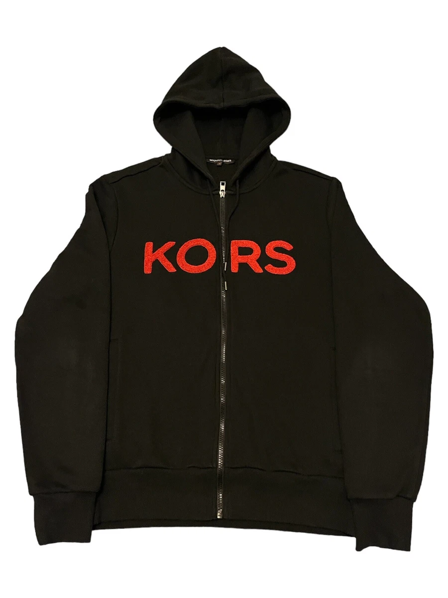 Michael Kors Hoodie Black Red Size Medium