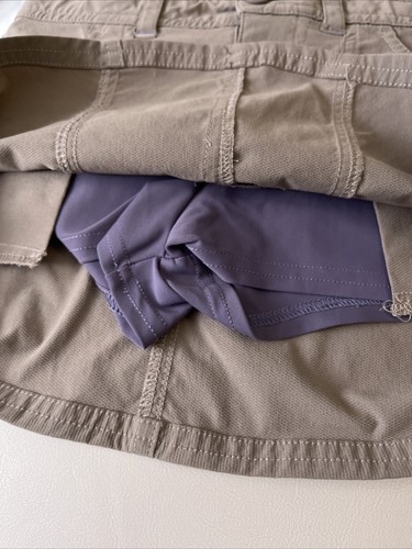 LL Bean Girls Size 6x -7 Trekking Skorts School Uniform Khaki ~ Mint Condition - Picture 4 of 7