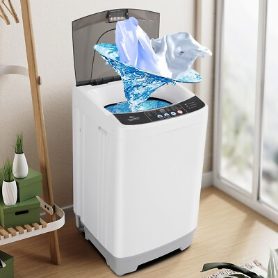 #ad Home Full Automatic Washing Machine 15.6lbs Washer Clothing Apartment Electric⭐ $189.99