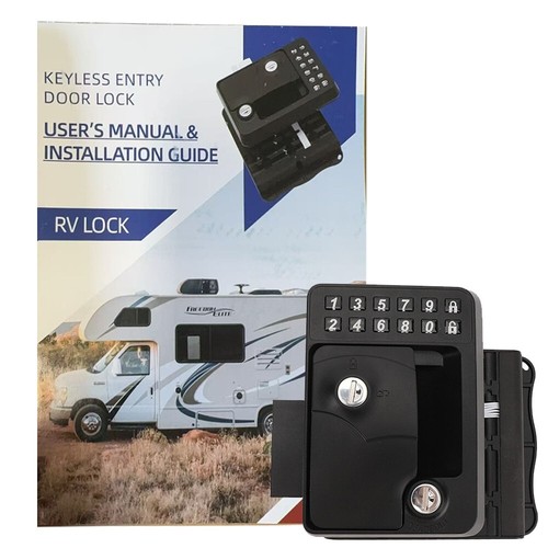 RV Keyless Entry Door Lock Backl Zinc Alloy Remote Control for RV Yacht Trailer - Bild 9 von 16