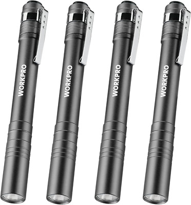 LED Pen Light, Aluminum Pen Flashlights, Pocket Flashlight with Clip for Inspect
