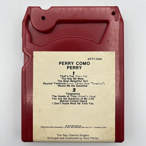 Perry Como - Perry - Restored Quad 8 Track Tape - New Pad & Splice - Imagen 2 de 6