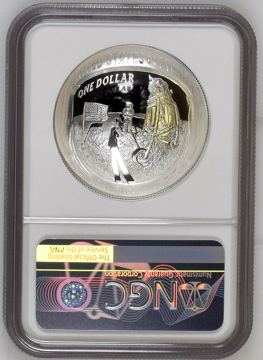 2019-P Apollo 11 50th Anniversary Silver Dollar NGC PF70 First