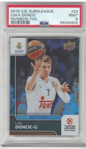 2016-17 Upper Deck Euroleague - Rainbow #23 Luka Doncic PSA 9