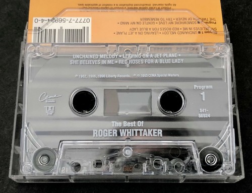 The Best of ROGER WHITTAKER Cassette 1993 Unchained Melody Leaving on Jet Plane - Picture 3 of 5