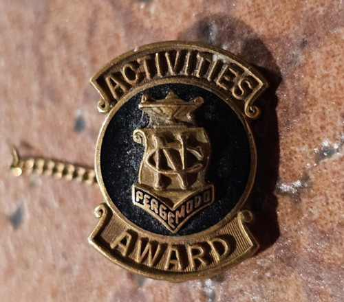 Vintage 10K Gold filled pin Activities award NC 2.2g collectable