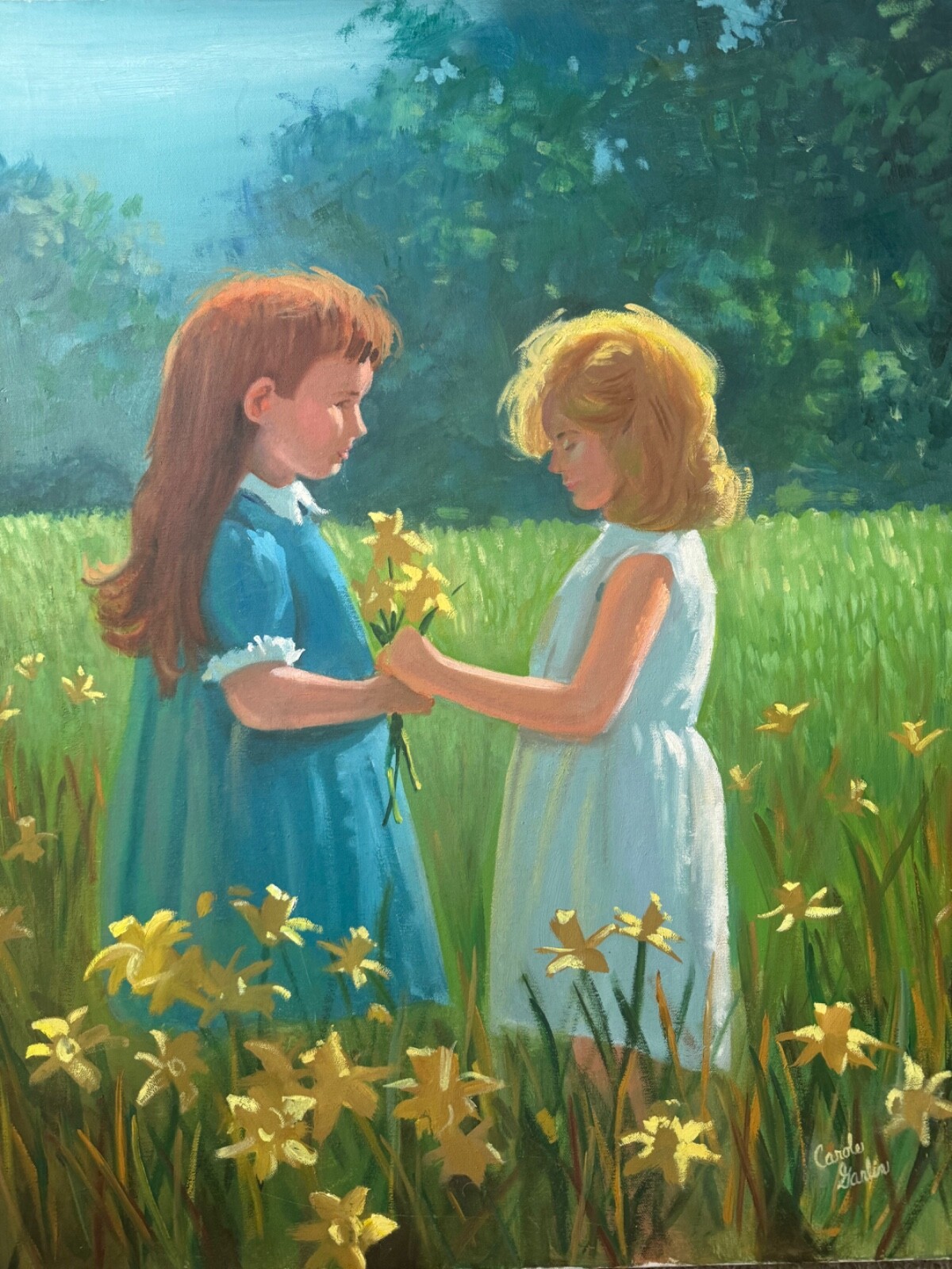 oil on canvas paintings original vintage