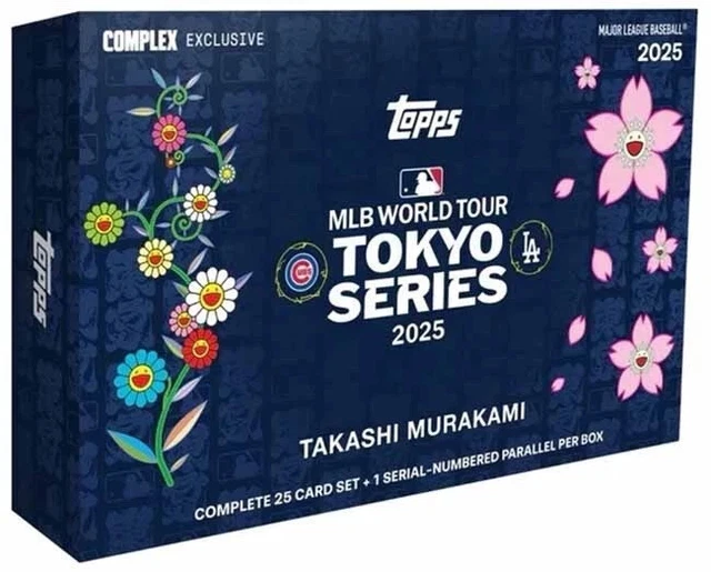 TOPPS MLB WORLD TOUR TOKYO SERIES 2025 TAKASHI MURAKAMI BOX RIPPED LIVE ONLY