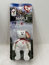 Ty Teenie Beanie Baby Maple the Bear NIB McDonald  s Happy Meal Toy