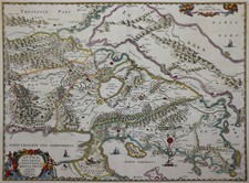 Grecia - Ática - Atenas - Janssonius / Jansson 1652 - Mapa raro