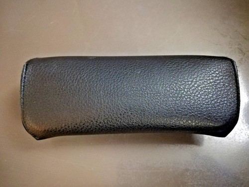 Ray Ban Aviator Sunglasses Snap Black Leather Case Travel Carrying Storage - Picture 5 of 6