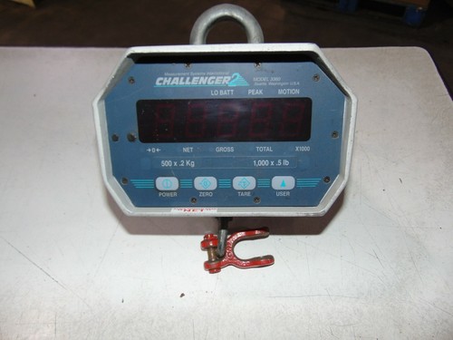 Challenger 2 gru a gancio digitale scala 1.000 libbre capacità USA - Foto 1 di 4