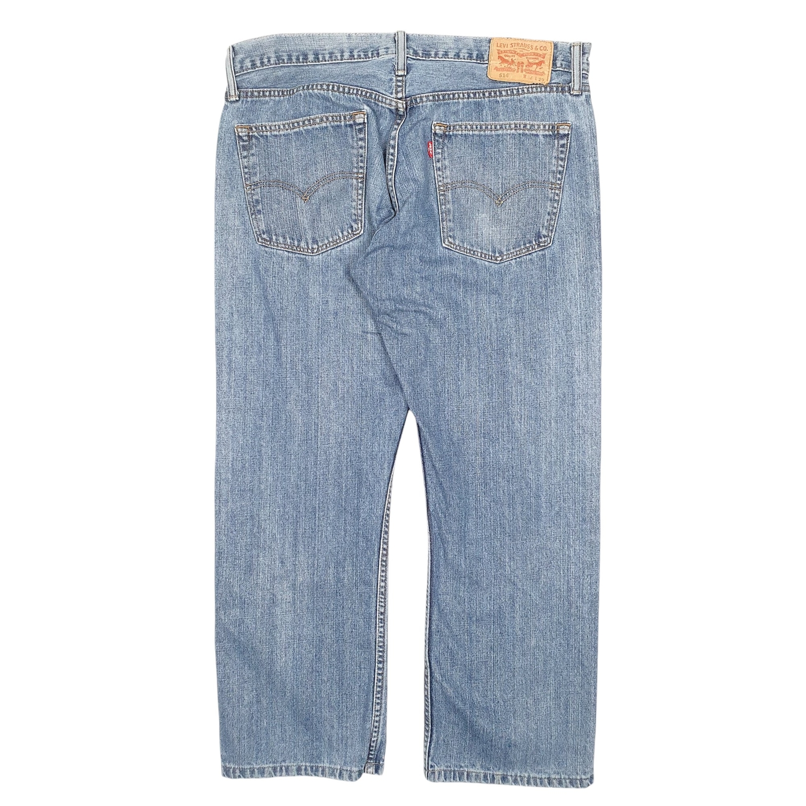 LEVIS 514 Jeans Straight Fit Blue Denim Trousers Mens W36 L29 image 3