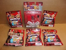 6 Fact Sealed Packs 2015 Teenymates W/ 13 WWE Wrestling Figures Macho Rock Cena