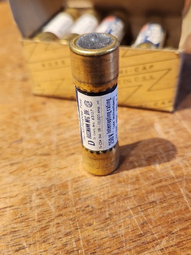 NOS BOX OF 10 FUSETRON BUSSMANN FRN-2 FUSES FREE SHIPPING - Picture 3 of 7