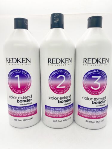 REDKEN Color Extend Bonder Pre-Shampoo, Shampoo And Conditioner 33.8 oz. Each - Picture 1 of 9