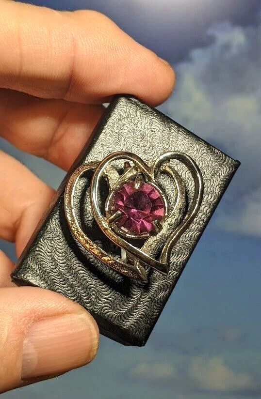 Broche chal broche corazones celtas vintage, en caja de regalo. 32 x 30mm Foto 3 de 4