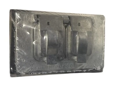 STEEL CITY Thomas & Betts Duplex Outlet Cover WR81-CN, Stay Open Lid, Weather Proof