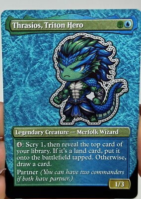 #ad Thrasios Triton Hero Proxy Card with Custom designed art $4.32