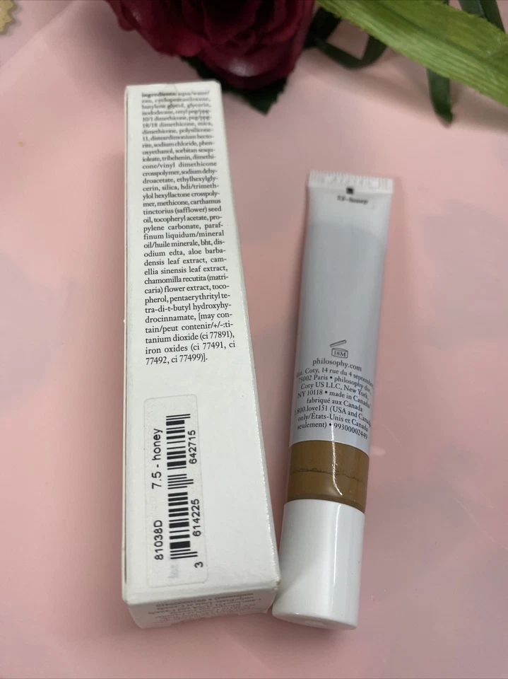 Philosophy ESPERANZA RENOVADA EN UN FRASCO CORRECTOR Completo Cubierta Completa 7.5 MIEL .34 OZ Foto 3 de 4