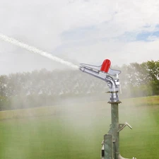 2" 360?? Rain Spray Gun Adjustable Impact Sprinkler Large Area Water Irrigation