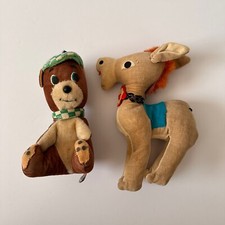 Vintage Dakin Dream Pets Bear Donkey Horse Stuffed Animal 1960s Toy Plush
