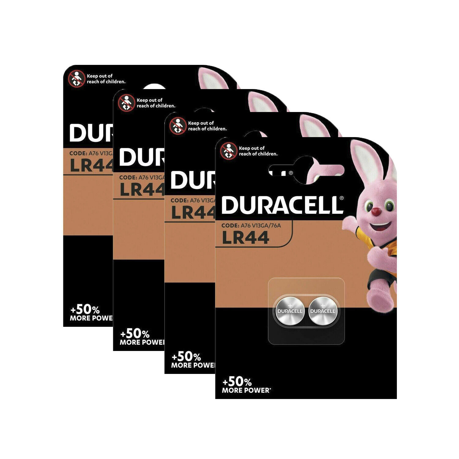 Thumbnail - 4x Duracell Alkaline Batterien Knopfzellen Lr44 Ag13 A76 V13ga 76a